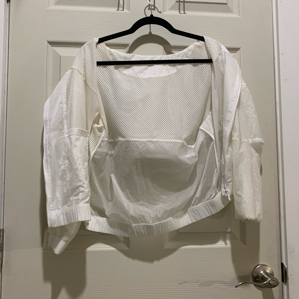 lululemon athletica White Lightweight Hooded Windbreaker - Picture 3 of 4
